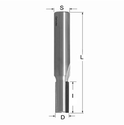 Diamantfrees met negatieve snij-plakket PCD Z2