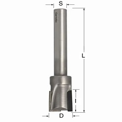 Diamantfrees met negatieve en positieve snij-plakket PCD Z2