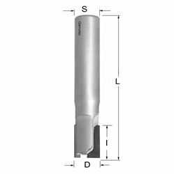 Diamantfrees met negatieve en positieve snij-plakket PCD Z2+1
