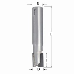 Diamantfrees met negatieve en positieve snij-plakket PCD Z2+1