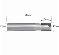 Diamantfrees met negatieve en positieve snij-plakket PCD Z2+1-3