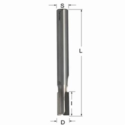 Diamantfrees met negatieve en positieve snij-plakket PCD Z2+1