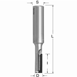 Diamantfrees met negatieve en positieve snij-plakket PCD Z2+1