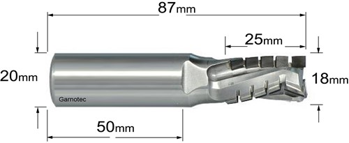Diamantfrees negatieve PCD Z3+1 Turbo-3
