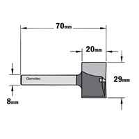 Rechte groeffrees, HW-3
