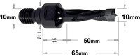 Drevelboor met draadaansluiting, met zitting 11x4 mm, links-3