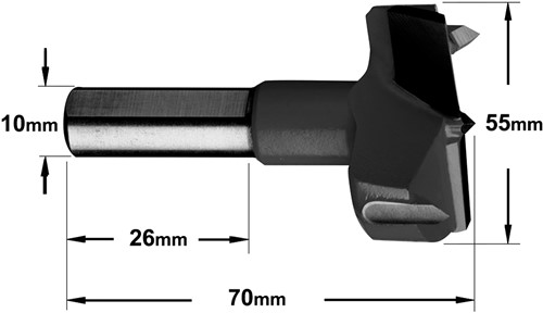 Cilinderkopboor D=55, rechts-3