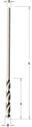 Longue perceuse à bois de 10 mm x 1.250 mm