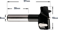 Cilinderkopboor D=18, rechts-3