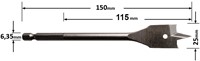 Speedboor,  D=25mm - GRN-3