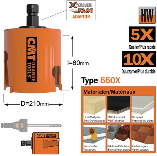 Gatzaag, multi-construct D=210mm