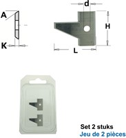 Profielmes voor 3-delige meubeldeurprofielfrees type D2-2