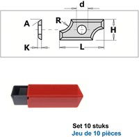 Radiusmessen (per 10 st.)