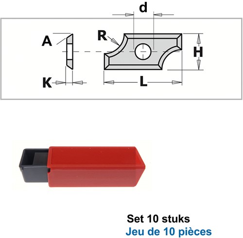 Radiusmessen (per 10 st.)