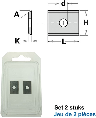 HWM wisselmessen 7,5mm (per 2 st.)