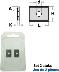 HWM wisselmessen 9mm (per 2 st.)