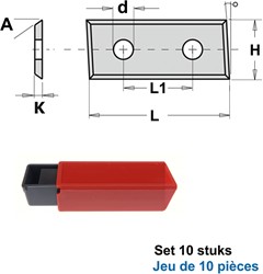 HWM couteaux (par 10 pc.)