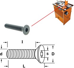 Coninche boulon à tête hexagonale