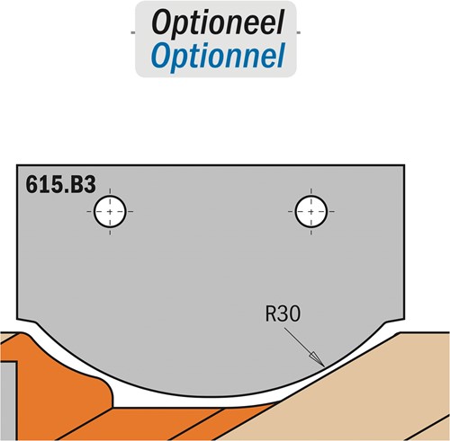 Profielmes voor profielfrees type B3