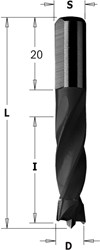 Mèche pour perceuse, droite