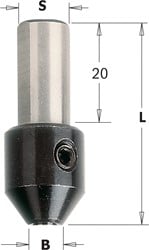 Adapter met opspanschroef