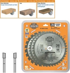 Set van universele HW zaagbladen Contractor 