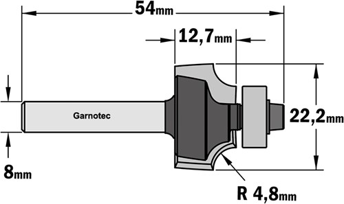 Afrondfrees met lager (contractor), HW-3