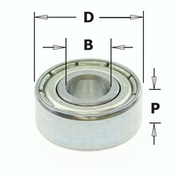 Roulement à billes TMB3/22JR2CS37 à cage renforcée