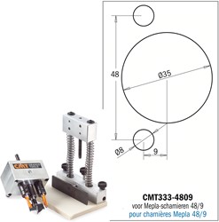 Set complète avec coffre, tête porte mèche support,  tête porte mèche, 2 mèches à tourillonner  et 1 mèche à façonner