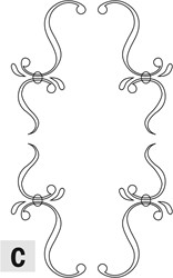 C-Porte d' armoire Cascade        ( 1 pièces calibre )
