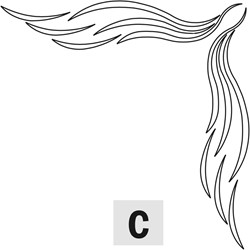 Cascade coin - C       ( 3 pièces calibre )
