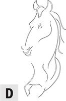 Kastdeur Paard - D