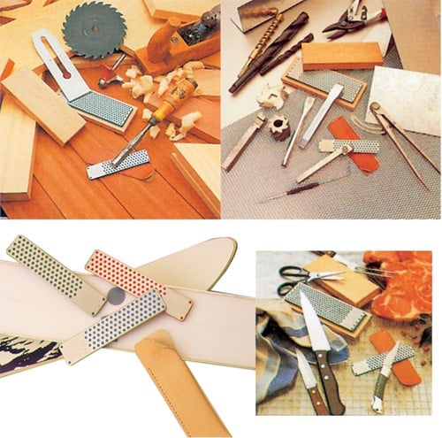 Universele diamant wetsteen in houten box-3