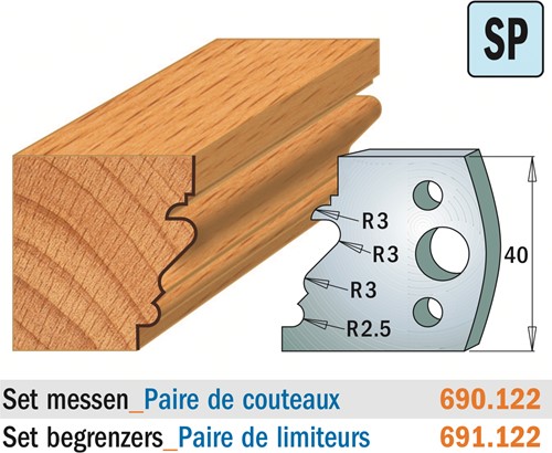 Begrenzer voor profielfreeskop