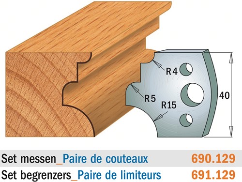 Begrenzer voor profielfreeskop