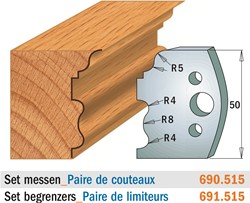 Begrenzer voor profielfreeskop