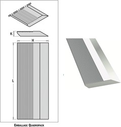 Couteaux de rabotage pour porte-outils 4 pc