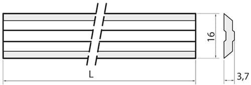 Variplan schaafmes HPS 80x16x3,7
