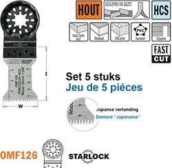 Multitoolzaagblad (Japanse vertanding) voor hout, 35mm