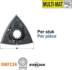 93mm geperforeerde schuurvoet, Starlock