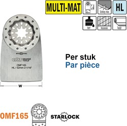 HL flexibele spatel/schraper voor alle materialen, 52mm