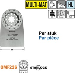 Flexibele spatel/schraper voor alle materialen, 52mm