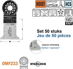 Multitoolzaagblad (Japanse vertanding) voor hout, 45mm