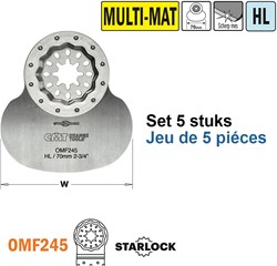 HL flexibele spatel/schraper voor alle materialen, 70mm