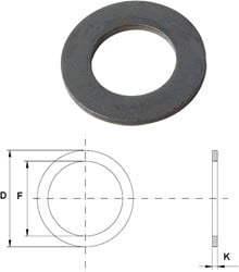 Bague de distance épaisseur  50x30x5