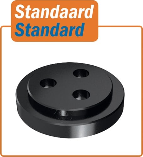 Flens met opstaande rand Ø40 mm
