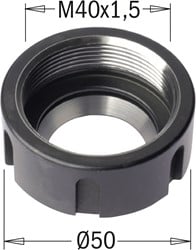 Ecrou avec roulement pour 183000/100/200/250/300/400, gauche