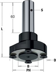 Porte-lame à queue cylindrique