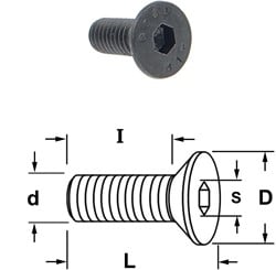 Coninche boulon à tête hexagonale