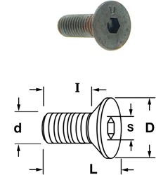 Coninche boulon à tête hexagonale